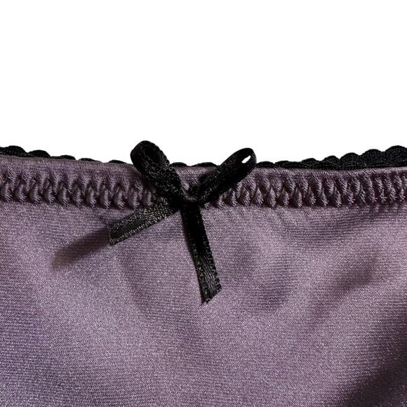 Zara Satin Effect Midi Skirt Slit with Lace Leggings Lining Gray S Whimsigoth - Picture 10 of 16